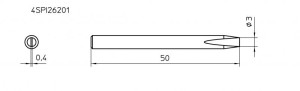 SOLDERING TIP F. SPI 27 3.0MM STRAIGHT