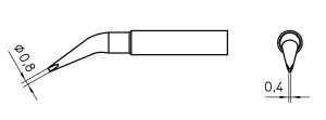 Grot lutowniczy XNT HX 0.8 mm