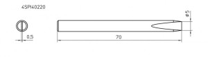 SOLDERING TIP F. SPI 41 5.0MM STRAIGHT