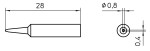 XNT H SOLDERING TIP 0,8MM
